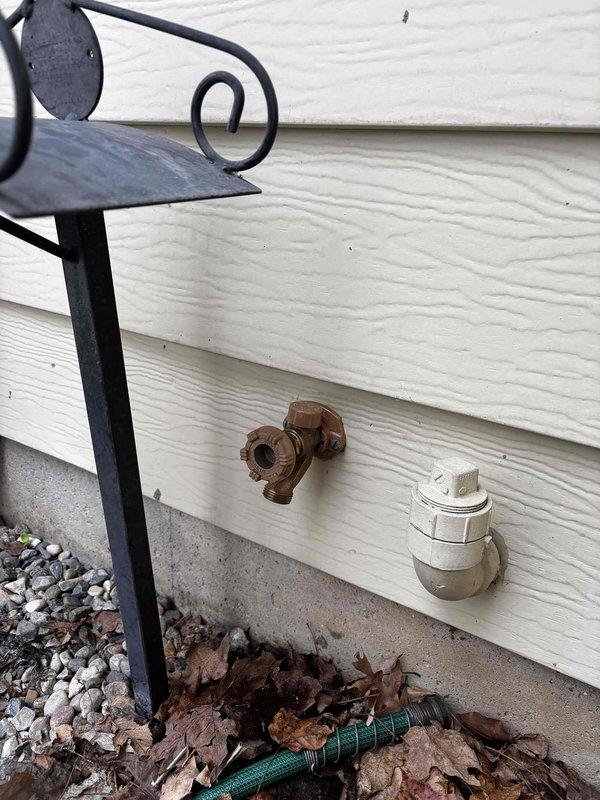 Successfully completed QUOTR-quoted repair of outdoor spigot by accessing interior wall cavity, replacing existing copper pipe and brass fittings with new components, and ensuring proper connection to the main plumbing line. Final inspection confirmed no leaks and proper functionality of both the newly installed copper spigot and adjacent plastic valve.