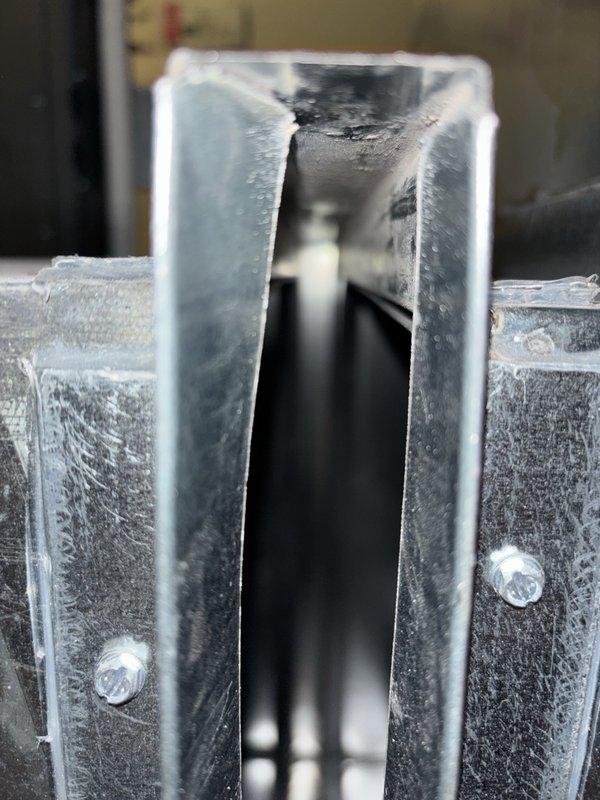 Completed annual maintenance on 1-year-old EnergiAir furnace (model WT 03-2034, CM: 2022) with attached humidifier. Inspected ductwork connections and ventilation components, noting normal wear on metal surfaces and fasteners. System is functioning properly with no operational issues identified.