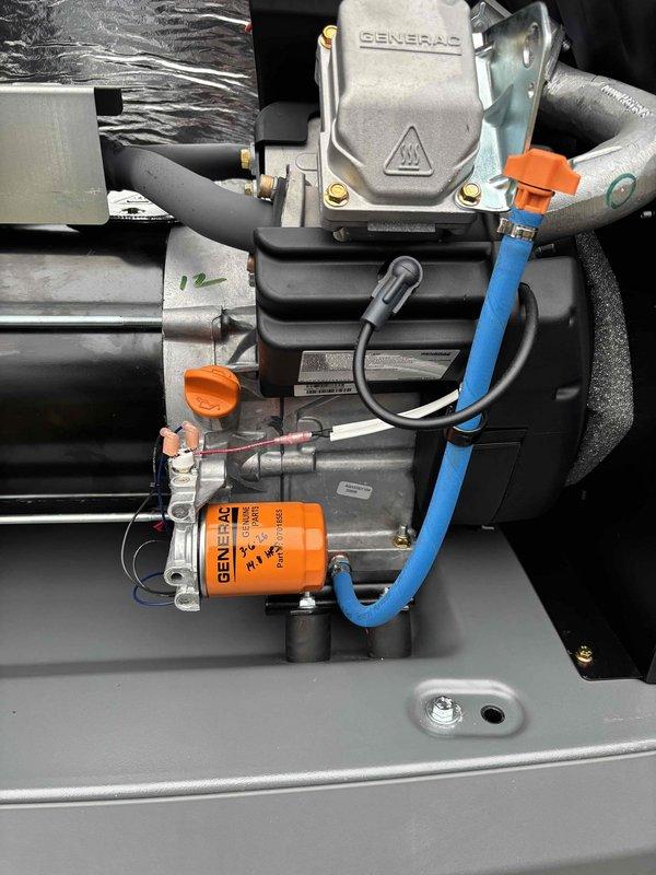 Performed scheduled annual tune-up service on Honeywell WT generator (serial #06-2027) under current maintenance agreement. Conducted comprehensive inspection of electrical service panel and Generac engine components, verifying proper connections and functionality. All systems operational with no issues detected; documentation completed with supporting photographic evidence.