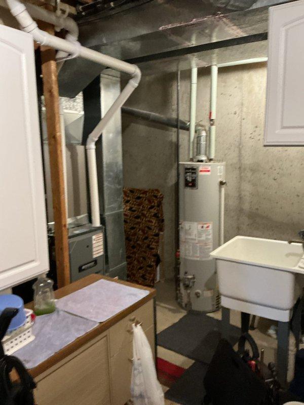 Responded to no hot water call. Diagnosed water heater issue and restored hot water functionality. Unit is a Godwin brand water heater with proper pipe connections now functioning correctly.