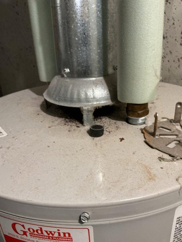 Responded to no hot water call. Diagnosed water heater issue and restored hot water functionality. Unit is a Godwin brand water heater with proper pipe connections now functioning correctly.