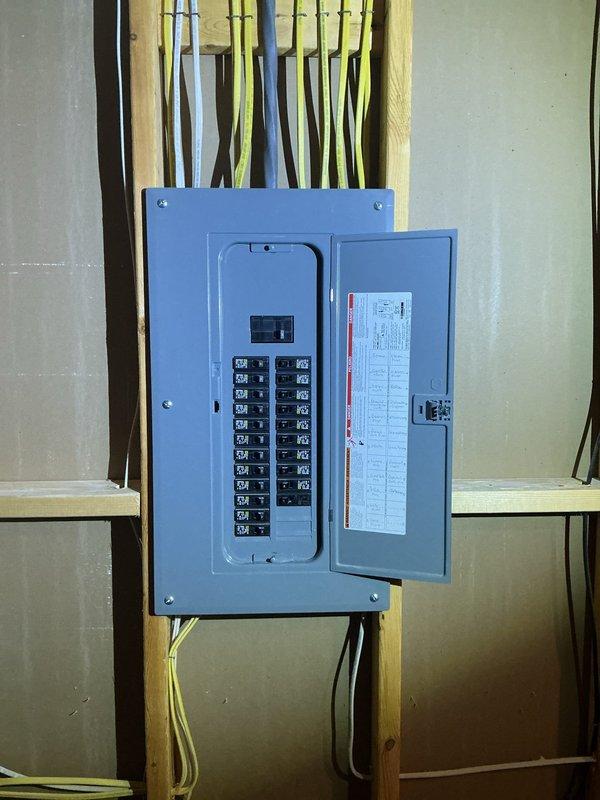 Installed new electrical outlet in closet adjacent to half bath as requested by customer. Accessed electrical panel to connect new circuit, ensuring proper voltage and grounding. Completed installation with clean finish, maintaining wall integrity and compliance with residential electrical codes.