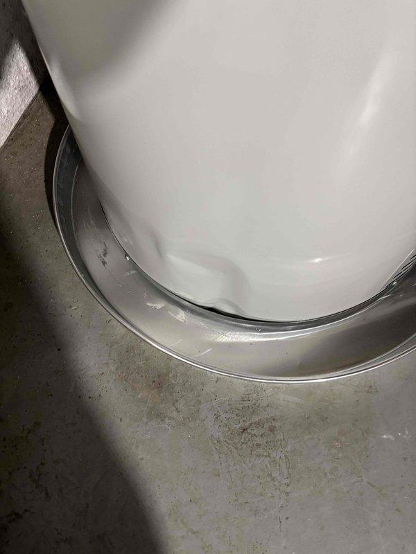 Completed installation of a new water heater, replacing damaged unit which had significant denting along the exterior casing. Properly secured new unit to existing plumbing connections and verified proper operation before completion.