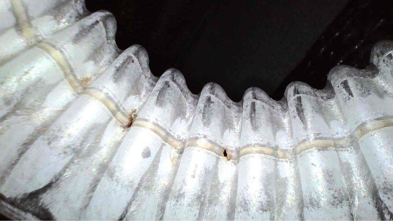 Performed annual heating maintenance on 17-year-old ENE furnace. Observed significant frost accumulation on evaporator coil and identified issues with the humidifier. Documented system condition with photos showing ice buildup on coil surfaces and ductwork components, indicating potential refrigerant flow or airflow restrictions that require immediate attention.