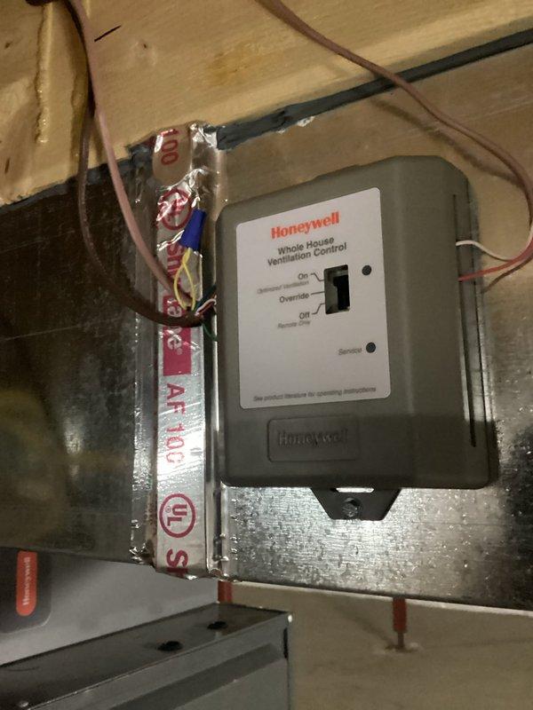 Performed annual heating maintenance on residential furnace system. Inspected Honeywell Whole House Ventilation Control which was functioning properly. System was tuned up according to club maintenance protocol with no humidifier present as noted.