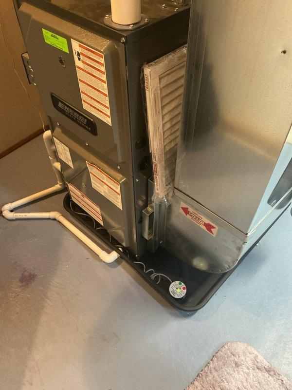 Performed annual heating maintenance on an EnergiAir WT 01-2034 furnace system (CM: 2024). Inspected unit thoroughly, finding system in normal working condition with proper labeling and no visible damage, leaks, or unusual conditions. Completed standard tune-up procedures to ensure optimal operation for the heating season.