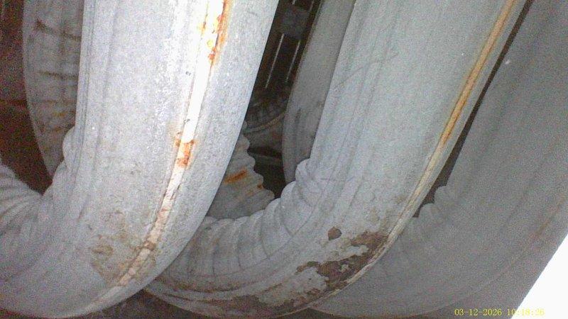 Performed annual heating service on 23-year-old Nordyne furnace. Identified circuit board damage with evidence of overheating/burn marks around multiple resistors and diodes. Also noted significant deterioration of insulation on ducting with visible rust and corrosion. Documented issues with photos for reference.