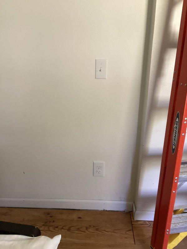 Successfully installed a new overhead light fixture in the living room with dedicated switch control, utilizing the existing power source from the dining room light. Mounted a new electrical outlet in the living room wall to provide additional power access. All installations were completed with proper wiring techniques and verified for correct operation.