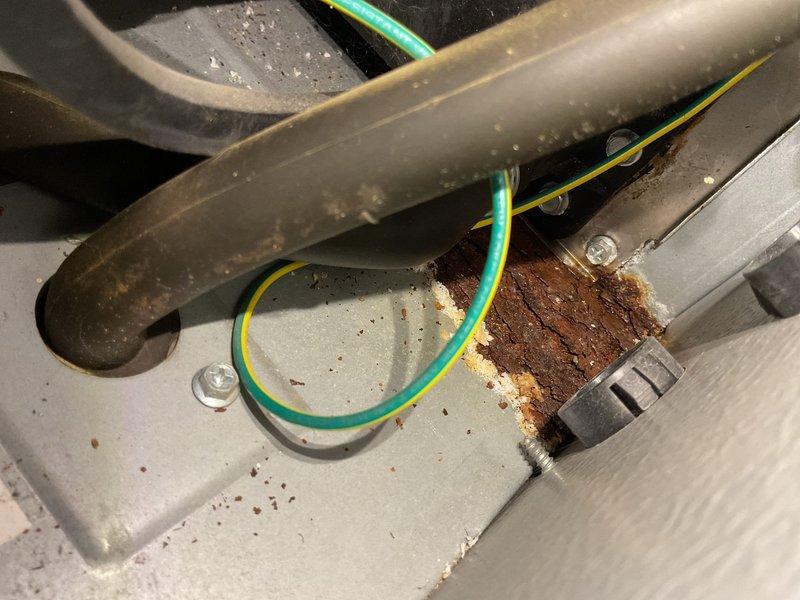 Performed annual heating system maintenance on customer's furnace. Inspected burner assembly which showed significant corrosion and rust on the burner heads. Noted additional corrosion issues on internal components and inspected wiring connections and pressure switch functionality. Completed standard tune-up procedures to ensure proper operation for the heating season.