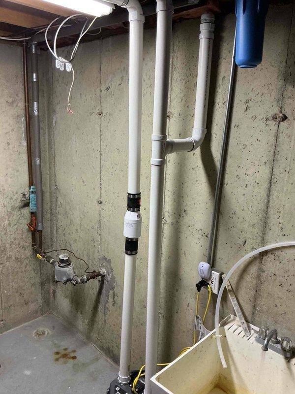 Investigated and resolved rattling/banging noise issue in recently installed Liberty 405 pump system. Secured loose PVC piping connections and added vibration dampening at key junction points to eliminate water hammer effect during pump shutdown cycle. System now operating quietly and efficiently under warranty service.