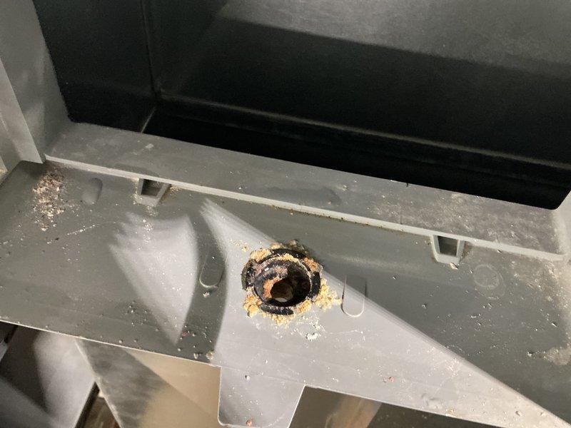 Completed annual furnace tune-up for Comfort Club member with EnergiAir WT 05-2032 unit (installed 3 years ago). Inspection revealed significant corrosion around heat exchanger opening, indicating possible moisture exposure or condensation issues. Documented condition with photos and recommended monitoring for potential future replacement.