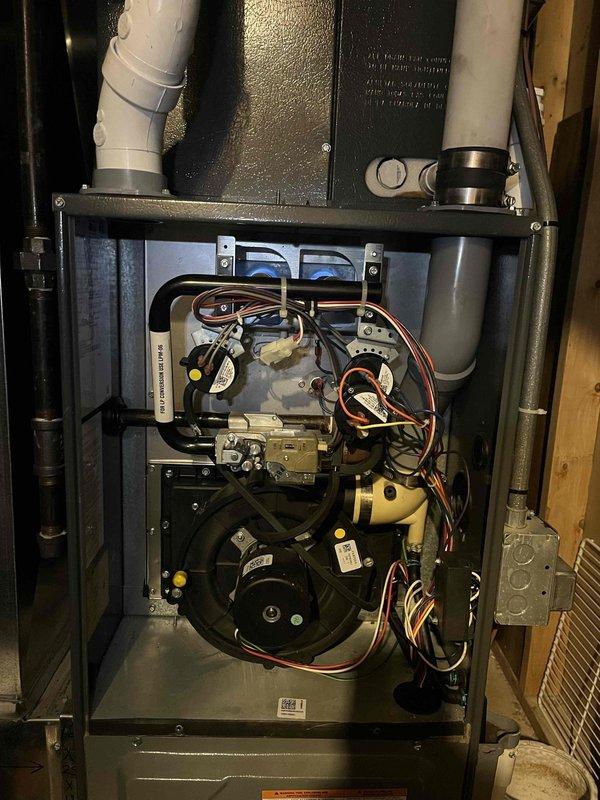 Completed quoted repair to replace heat exchangers in residential furnace system. Accessed internal components, removed faulty heat exchangers, and installed new units according to manufacturer specifications. Verified proper operation of blower motor connections and control board functionality before completing the 4-hour service call.