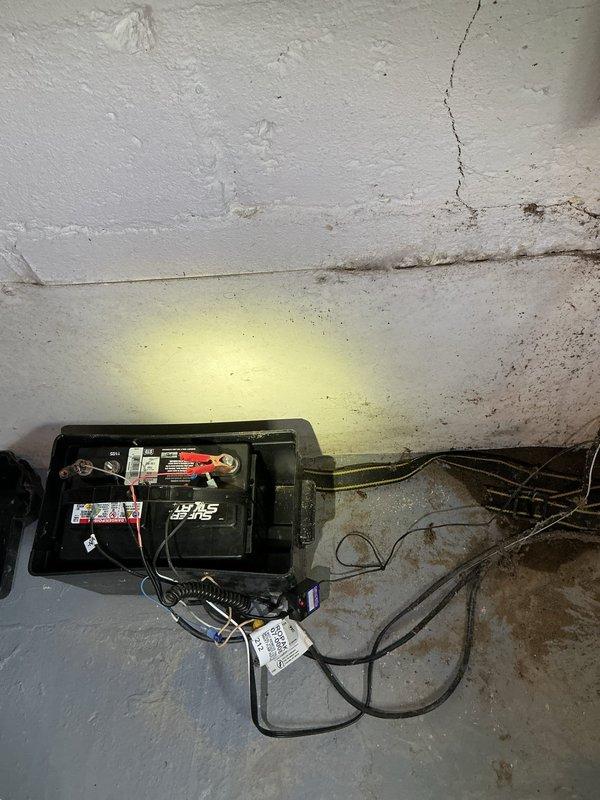 Replaced failed primary sump pump in residential basement system while verifying proper operation of secondary backup pump. Inspected battery backup system which was functioning correctly, ensuring complete redundancy for water management protection. Tested full system after installation to confirm proper cycling and discharge.