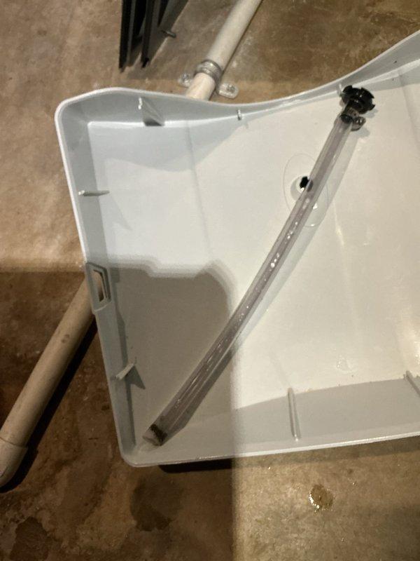 Completed annual preventative maintenance on 2018 EnergiAir furnace system. Inspected condensate collection system and drainage components, documenting condition with photos. System has humidifier attachment that was evaluated during service; all components functioning properly with no immediate concerns noted.