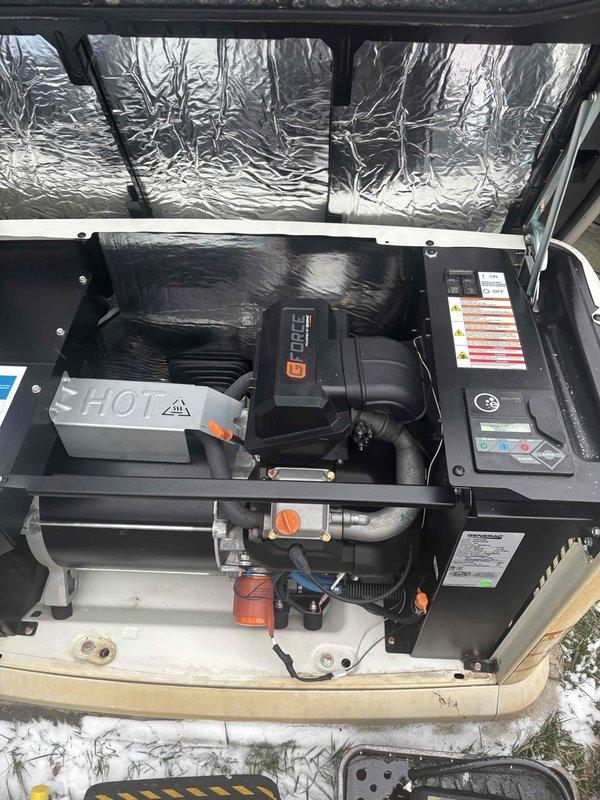 Performed scheduled maintenance on 4-year-old Generac generator after previous service was canceled due to propane odor. Confirmed DTE's assessment of no gas leaks, then completed full inspection of engine components, fuel system, and electrical connections. Serviced oil system and verified proper operation of all generator functions to ensure reliable emergency power capability.