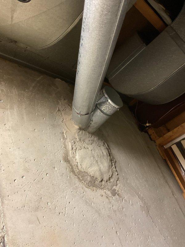 Completed Annual Heating Tune-Up on EnergiAir furnace, model WT 07-2035. Documented visible condensation and efflorescence on HVAC ductwork in utility area with potential moisture issues. No humidifier present; system is approximately 0 years old with clean mechanical components.