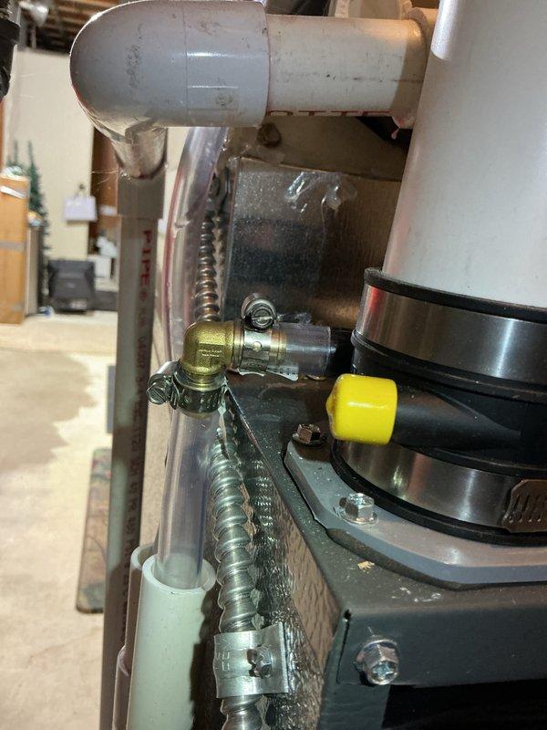 Conducted annual heating system maintenance on EnergiAir WT 10-2034 furnace. Performed comprehensive tune-up with thorough inspection of all components including PVC venting, brass valve fittings, and flexible metal conduit connections. System was found to be in good working condition with no signs of leaks or deterioration; service completed successfully as part of maintenance agreement.