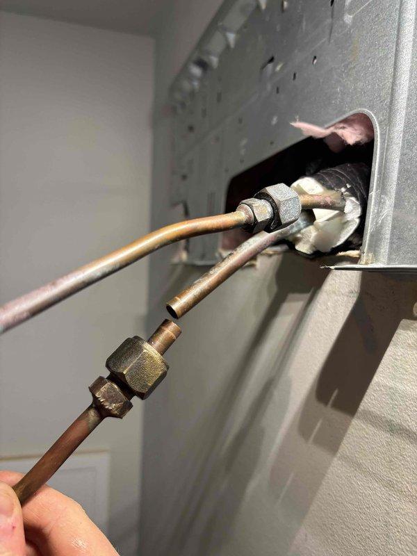 Successfully completed quoted replacement of mini-split coil. Accessed internal components of the unit, disconnected existing copper refrigerant lines, and installed new evaporator coil with proper connections to the existing system.