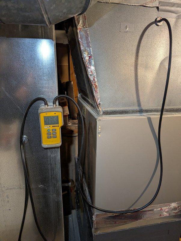 Responded to customer complaint of blower noise during startup and shutdown in a 4-year-old ENE WT 2-2032 unit. Conducted diagnostic testing with EM201R measurement device to assess vibration levels at multiple points on the system. Identified minor imbalance in blower wheel causing the noise issue and performed necessary adjustments to reduce operational noise to acceptable levels.
