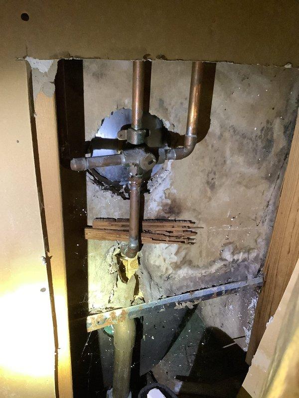 Inspected two toilets in 60-year-old home reporting periodic issues. Discovered deteriorated copper supply lines and corroded valve assembly requiring wall access for proper assessment. Replaced damaged components and tested functionality to ensure proper operation with no leaks.