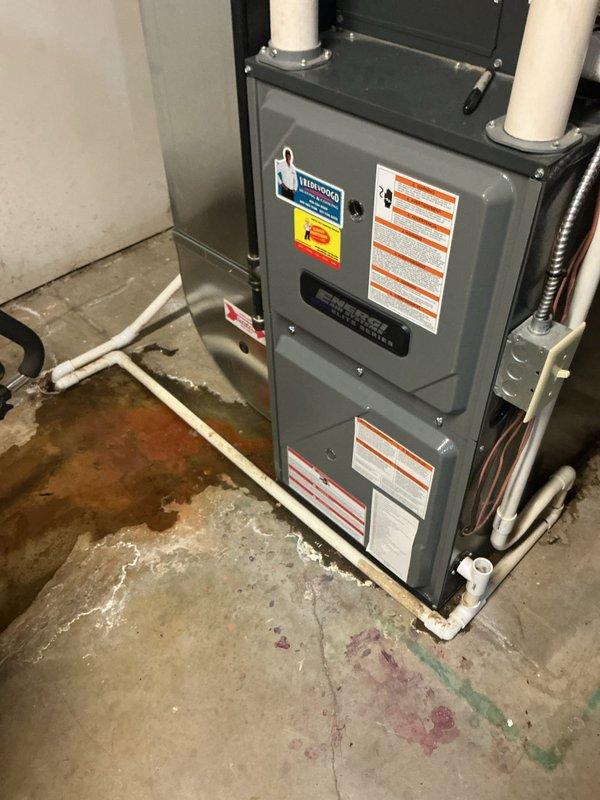 Completed annual heating maintenance on 9-year-old EnergiAir furnace (warranty through 08-2026). Performed standard tune-up procedures and inspected system components, noting some surface rust on the base plate but all critical components functioning properly. No humidifier service required as per work order.