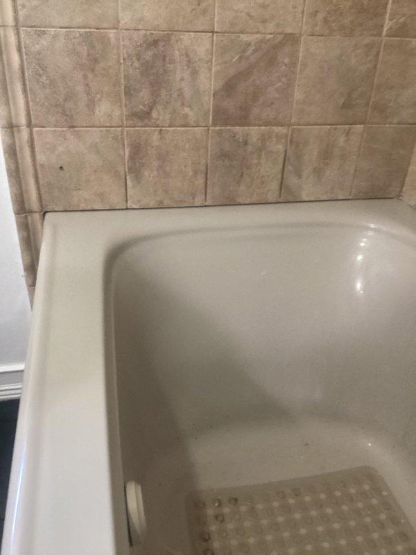 Completed plumbing project involving application of new silicone sealant around entire bathtub perimeter to prevent water intrusion. Installed exterior water access by connecting new outdoor faucet from kitchen sink plumbing through exterior wall. Successfully replaced shower cartridge to resolve water flow/temperature control issues, restoring proper functionality.