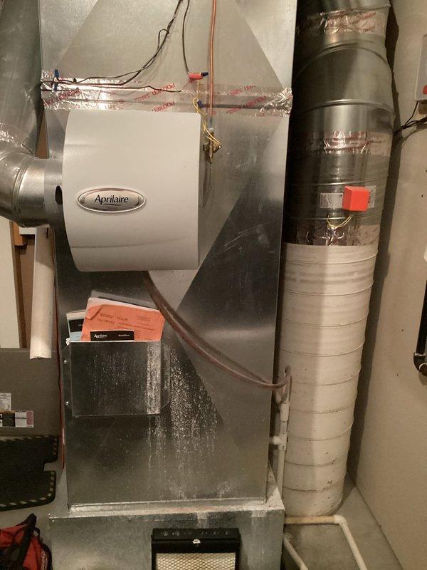 # Annual Heating Maintenance Visit Summary

Completed comprehensive annual furnace tune-up for Comfort Club member on 12-year-old Payne heating system with Aprilaire humidifier. Performed standard preventative maintenance inspection, verified all system components operating within manufacturer specifications, documented equipment condition with photos, and confirmed system ready for heating season with no issues identified.

## Detailed Service Report

Performed annual preventative maintenance service on residential forced-air heating system. Upon arrival, confirmed customer requested routine tune-up with no active comfort concerns reported.

**System Information:**
- Equipment: Payne furnace, 12 years in service
- Auxiliary: Aprilaire humidifier installed on supply ductwork
- System location: Basement mechanical room

**Maintenance Procedures Completed:**

Conducted thorough visual inspection of furnace cabinet, ductwork connections, and associated components. Examined air handler uni