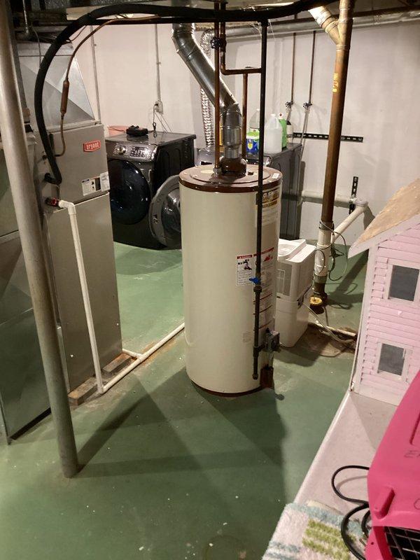 Responded to no hot water call on 25-year-old residential water heater with pilot light that would not remain lit. Upon inspection, determined that the thermocouple had failed due to age and wear, preventing the gas valve from staying open. Replaced the faulty thermocouple, tested pilot assembly operation, and verified proper ignition and flame retention. Restored hot water service to the residence.