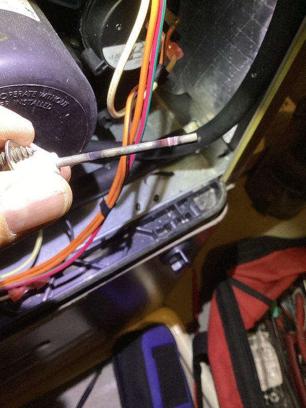 Responded to heating system failure on 12-year-old Luxaire furnace with intermittent ignition and inadequate temperature maintenance. Upon inspection, discovered significant condensation accumulation on pressure switch tubing, indicating drainage obstruction affecting proper system operation. Performed diagnostic testing of electrical components and flame sensor circuit to identify ignition inconsistencies. Cleared condensate drain line blockage, cleaned flame sensor, and verified proper pressure switch operation. System tested successfully with consistent ignition sequence and proper heating cycle restored to maintain desired temperature setpoint.