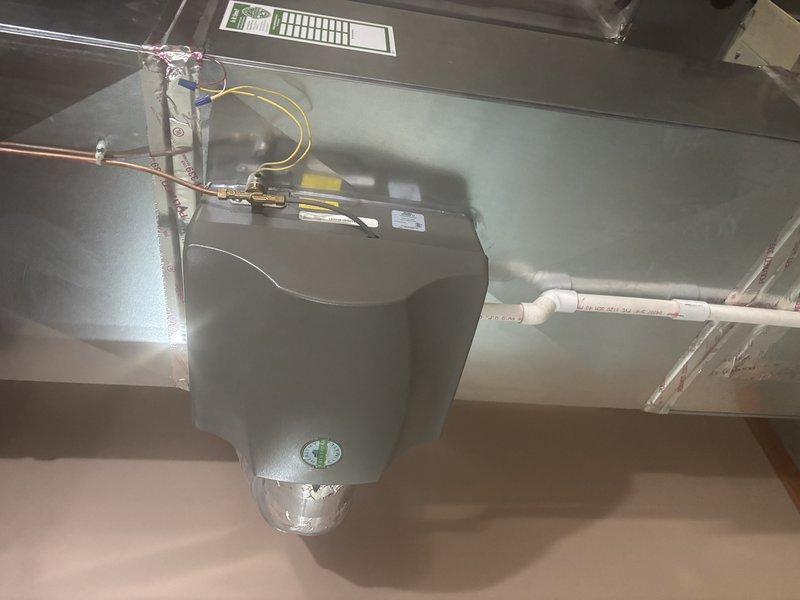 Completed furnace super tune-up on 8-year-old heating system. Performed comprehensive inspection of all mechanical components including blower assembly, condensate pump, and drainage systems. All equipment found operating within normal parameters with proper condensate removal and discharge functioning correctly.