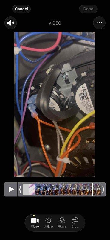 Completed annual heating maintenance on EnergiAir furnace system. Performed comprehensive tune-up including inspection of blower motor assembly, inducer motor, and all electrical connections. Verified proper operation of all colored wire connections to motors and control boards, documented component conditions with photographic evidence. All components found in good working order with secure mounting and organized wiring throughout the system.