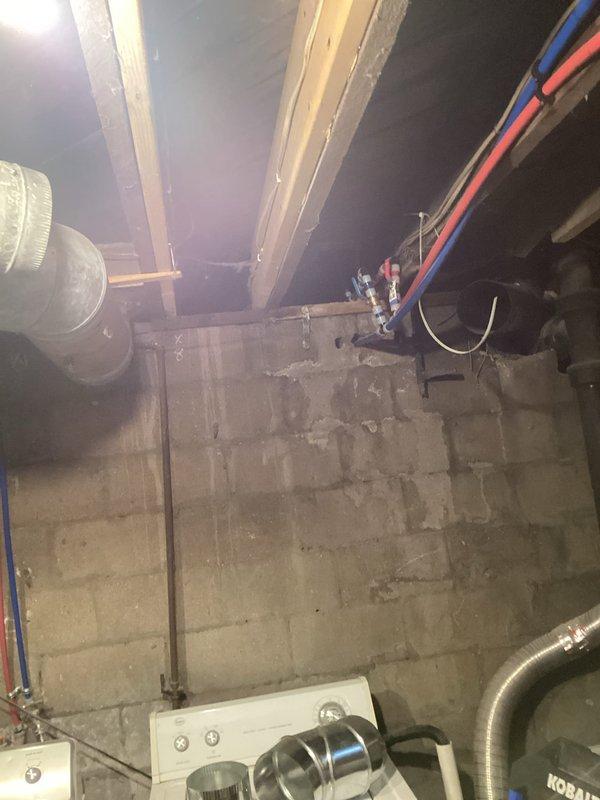 Replaced 10 feet of damaged 7-inch flexible ductwork in basement utility area. New duct installed with proper connections and secured to existing HVAC system, restoring airflow efficiency. Work completed with minimal disruption to surrounding plumbing and mechanical systems.