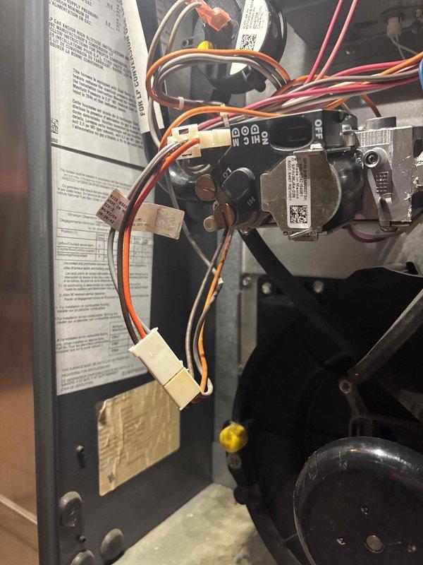 Completed annual heating maintenance on two furnace systems: an 8-year-old ICP unit and a 13-year-old ENE unit. Performed comprehensive inspection of gas valves, electrical connections, control boards, and blower assemblies on both systems. Replaced deteriorated wire connectors with new blue quick-disconnect connectors to ensure reliable electrical connections and prevent future service issues. Verified proper operation of all safety controls, tested ignition sequences, and confirmed adequate airflow through both heating systems. Both furnaces are operating within manufacturer specifications and ready for the heating season.