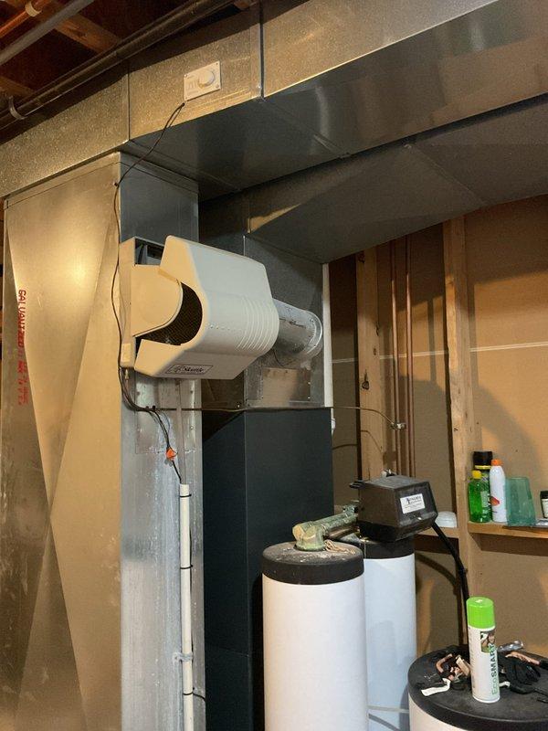 Completed annual heating maintenance on 2011 EnergiAir furnace system with integrated humidifier. Performed comprehensive tune-up including filter inspection, burner assembly cleaning, heat exchanger examination, blower motor lubrication, and thermostat calibration. Inspected and tested whole-home humidifier unit mounted to supply ductwork, verified proper water flow and drainage. All safety controls, gas pressure, and combustion readings verified within manufacturer specifications. System operating efficiently with no issues found.