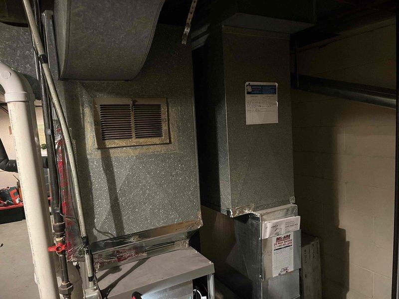 Completed annual heating tune-up on 16-year-old Lennox furnace system. Performed standard maintenance inspection of all components, checked gas connections, tested safety controls, verified proper airflow, and confirmed system operational status. Unit running efficiently with no immediate concerns noted at time of service.
