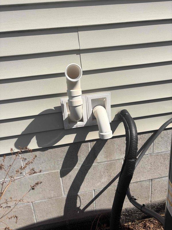 Responded to urgent carbon monoxide alarm reported by third-party inspector. Upon arrival, conducted comprehensive CO testing throughout the residence and mechanical areas. Inspected water heater installation in basement utility room, examining venting system, flue pipe connections, and combustion air supply. Found water heater exhaust venting system improperly configured with potential for CO spillage. Verified exterior PVC vent termination was incorrectly installed, creating backdraft conditions. Corrected all venting issues to manufacturer specifications, ensuring proper draft and safe exhaust discharge. Performed combustion analysis and confirmed CO levels returned to safe parameters (0 ppm) throughout living spaces. Tested all CO detectors for proper operation. Provided written documentation of corrections made and test results to homeowner as requested.