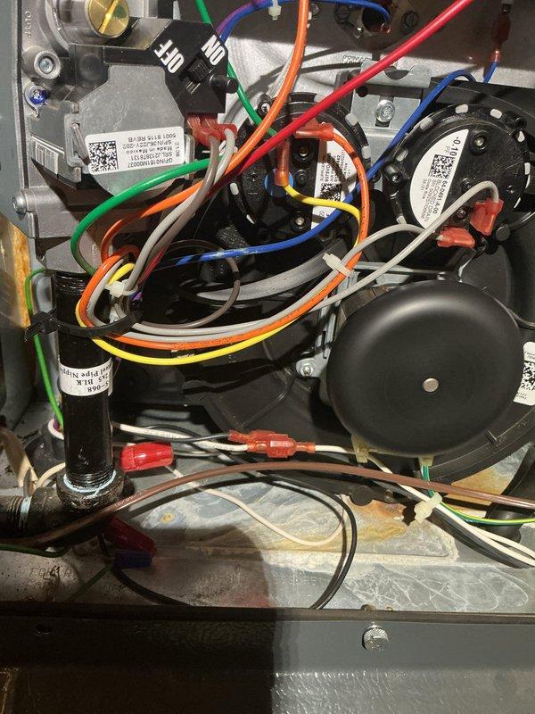 Completed annual heating maintenance on 5-year-old furnace system. Performed comprehensive tune-up including inspection of gas valve, ignition components, blower motor assembly, and capacitor. Verified all electrical connections and wiring harnesses for proper operation. Checked burner operation and heat exchanger condition. Confirmed system is operating safely and efficiently with all components functioning within manufacturer specifications.