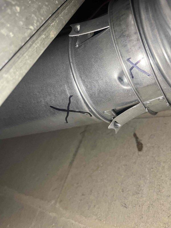 Responded to inspector correction for improperly seated Hart and Cooley B-vent joint. Corrected installation by properly seating tabs into groove and securing snap ring in place. Verified draft hood connection to water heater top for proper seating and secure fit. Documented corrected installation with photos and submitted for inspector approval.