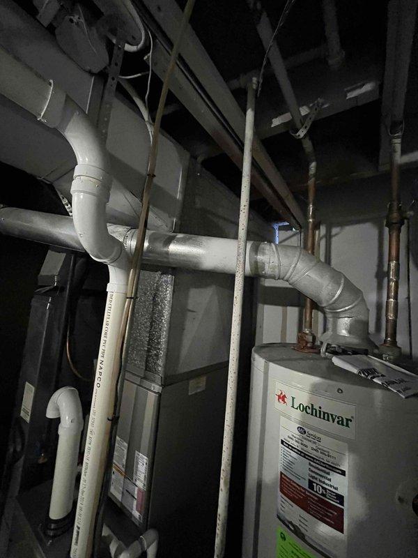Responded to no hot water complaint on 7-year-old Lochinvar water heater. Upon inspection, diagnosed and resolved issue preventing hot water production. Unit restored to proper operation and tested to verify adequate hot water output throughout system.