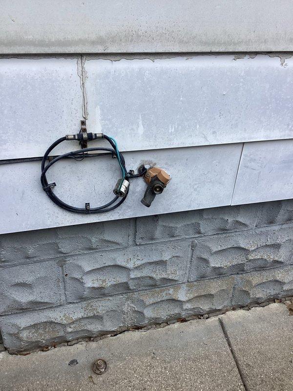 Installed two shut-off valves for exterior hose bibs to provide seasonal water control and freeze protection. Valves were located in the crawl space and properly secured to copper supply lines serving the outdoor faucets, allowing the homeowner to isolate and drain the exterior plumbing during winter months to prevent freeze damage.