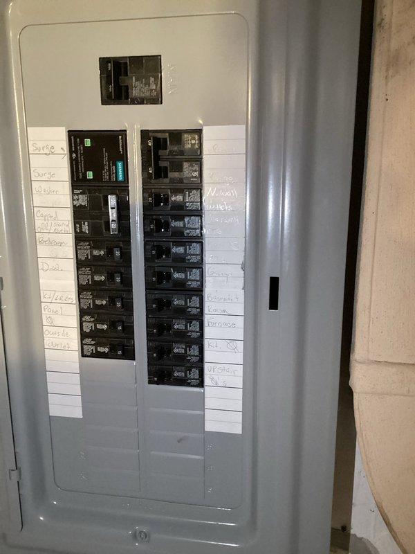 Completed inspector-requested corrections for code compliance. Addressed electrical panel labeling and accessibility issues by ensuring all circuit breakers were properly identified and panel door operated correctly. Performed corrections to exposed electrical junction boxes in wall cavity, securing wiring connections and ensuring proper box mounting to structural framing members. All electrical work completed to meet current inspection standards and building code requirements.