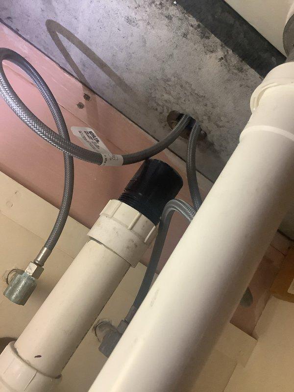Responded to service call for malfunctioning shower head diverter. Upon inspection, assessed bathroom plumbing fixtures and determined replacement of bathroom faucet and vanity was needed. Completed installation of new supply lines and drain connections, ensuring all fittings were properly secured and leak-free.