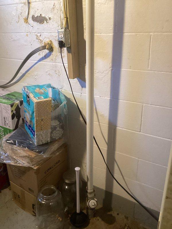 Responded to a clogged kitchen sink drain that connects to a basement floor drain. The blockage was caused by an accumulation of drywall dust, sawdust, and grease following a recent kitchen remodel. Successfully snaked the drain line to clear the obstruction and restore proper drainage flow from the kitchen sink through the basement drainage system.