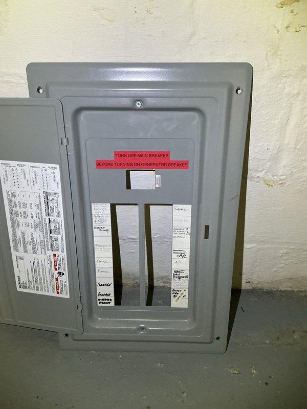 Responded to service call for power outage affecting approximately half of the electrical outlets in the residence. Upon arrival, inspected the main electrical panel and identified tripped circuit breakers following the power outage event. Reset affected breakers, restored power to all previously non-functioning outlets, and verified proper operation throughout the home. Confirmed all circuits were functioning correctly and panel connections were secure before completing the service call.