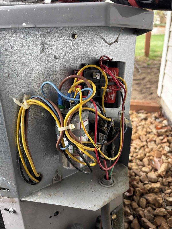 Installed hard start kit (compressor saver) on outdoor HVAC unit to assist compressor starting and extend equipment life. Verified proper electrical readings and secured all wiring connections within disconnect panel, completing installation in approximately 30 minutes with system operational upon departure.