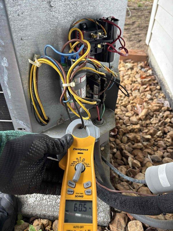 Installed hard start kit (compressor saver) on outdoor HVAC unit to assist compressor starting and extend equipment life. Verified proper electrical readings and secured all wiring connections within disconnect panel, completing installation in approximately 30 minutes with system operational upon departure.