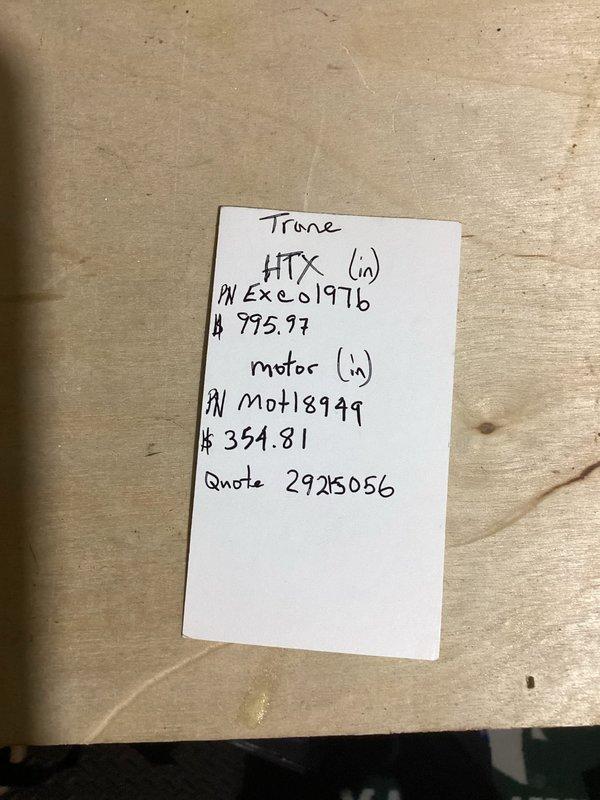 Diagnosed 2014 Trane furnace with persistent no-heat condition after multiple previous service attempts. Identified failed inducer motor and heat exchanger requiring replacement. Provided detailed quote for inducer assembly and motor replacement to restore proper heating operation.