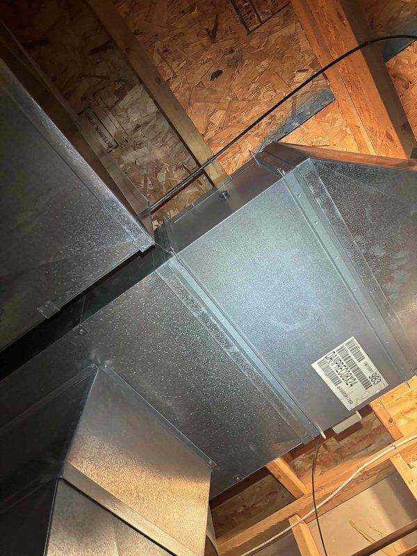 Completed replacement of thermostats and zone panel for multi-zone HVAC system. Accessed attic space to service zoning equipment and verified proper operation of ductwork controls. All components tested and system restored to full functionality.