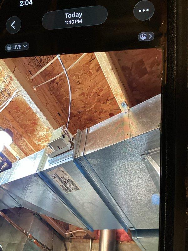 Completed replacement of thermostats and zone panel for multi-zone HVAC system. Accessed attic space to service zoning equipment and verified proper operation of ductwork controls. All components tested and system restored to full functionality.
