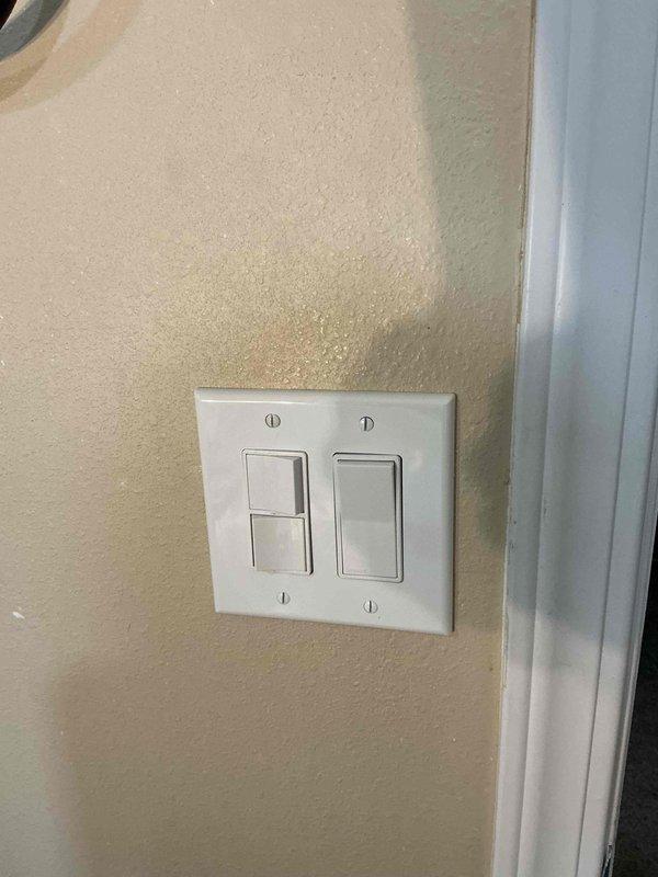 Completed bathroom exhaust fan replacement using client-supplied unit. Removed existing fan assembly, installed new ventilation fan in ceiling location above shower area, verified proper electrical connections at wall switch, and confirmed operational functionality with illuminated test.